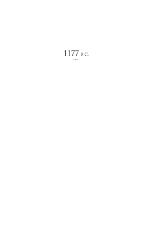 Cover of 1177 B.C. The Year Civilization Collapsed