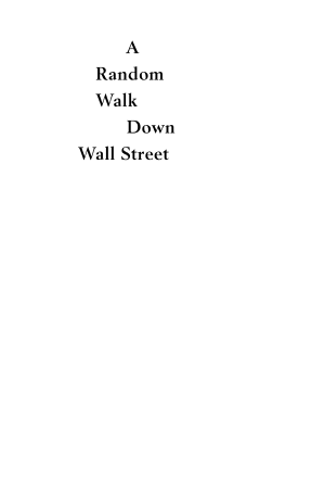 Cover of A Random Walk Down Wall Street