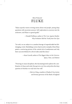 Cover of Fluke: Chance, Chaos, and Why Everything We Do Matters
