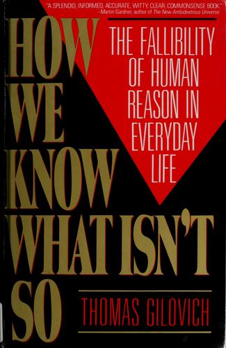Cover of How We Know What Isn't So
