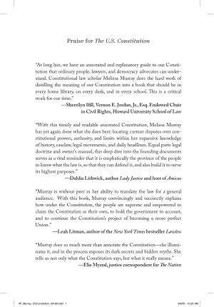 Cover of The U.S. Constitution: A Comprehensive and Annotated Guide for the Modern Reader